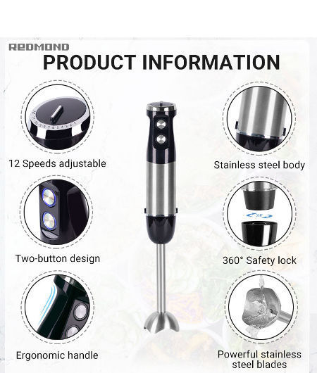 Buy Wholesale China Small Food Processor Chopper Blender Electric Slicer  Kitchen Cooking Immersion Hand Blender 1000w & Electric Chopper Hand Blender  at USD 20