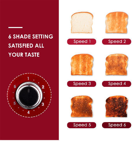 Buy Wholesale China Promotional 4 Slice Colorful Stainless Steel Toaster  Muffin Maker Bun Bread Grill Toaster & Colorful Toaster 4 Slice at USD 26.6