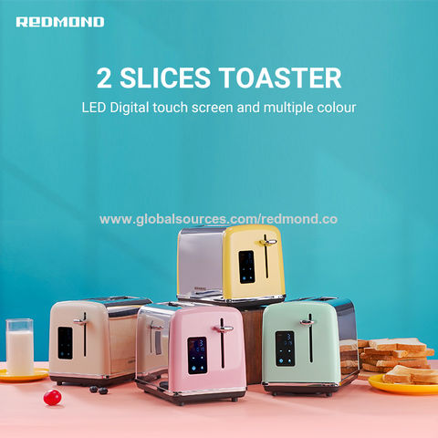 Pink Toaster, REDMOND Toaster 2 Slice with LED Touch Screen 6