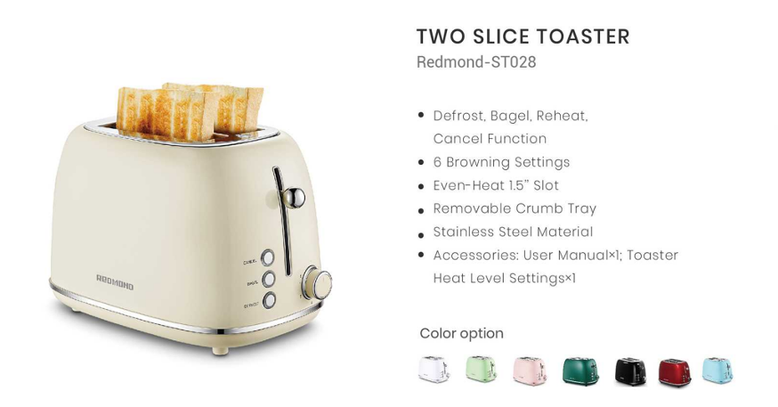 Buy Wholesale China Household Use Electrical Toaster 2 Slices Retro Small  Toaster With Bagel, Cancel, Defrost Function & 2 Slices Toaster at USD  13.35