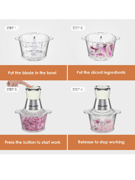 Buy Wholesale China Meet Grinder Large Capacity Glass Bowl Food Chopper  Vegetable Cutter For Nuts Fruit Blender Chopper & Food Grinder Chopper at  USD 11.7