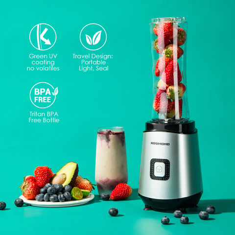600ml Personal Blender for Shakes and Smoothies; Powerful & Professional Smoothie  Maker with Portable Bottle 300W Electric Motor BPA Frees Food Processor 20  Oz 4 Stainless Steel Blade