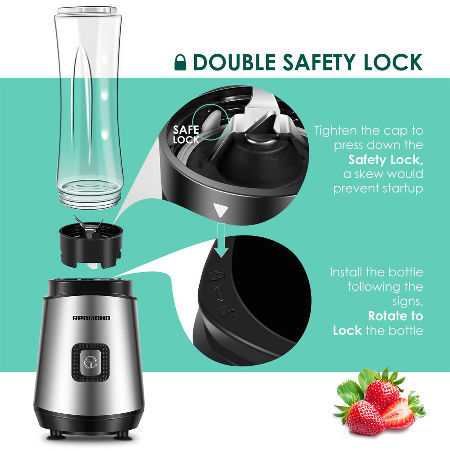 Buy Wholesale China Small Portable Smoothies Juicer Blender Kitchen  Electric Stainless Steel Vegetable Chopper Blender & Portable Juicer Blender  at USD 11