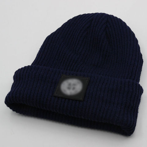 Sombrero de lana de punto negro de dibujos animados para hombre, gorro de punto con forma de cúpula sólida, sombrero de rendimiento