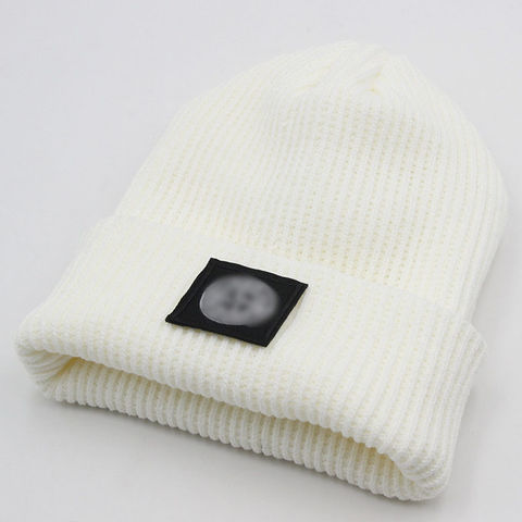 Sombrero de lana de punto negro de dibujos animados para hombre, gorro de punto con forma de cúpula sólida, sombrero de rendimiento