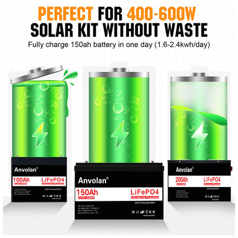 Batterie LiFePO4 12V 150Ah avec BMS Bluetooth, certifiée UN38.3 et MSDS - Batterie LFP