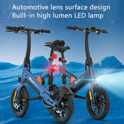  HAPPYRUN Bicicleta eléctrica para adultos, bicicleta eléctrica  plegable con batería extraíble de 36 V/6 Ah, ruedas de 14 pulgadas, bicicleta  eléctrica con frenos de disco doble, bicicleta eléctrica : Deportes y