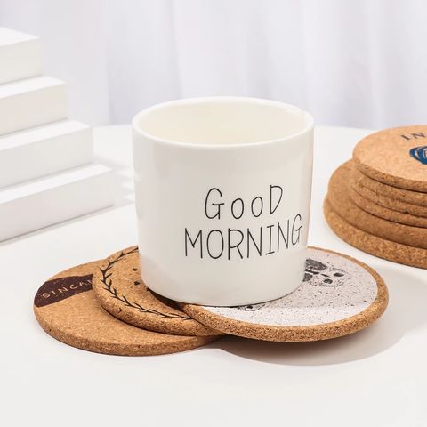 Cup Mat Round Cork Coaster Pads, Heating Cup Customize Wooden Coasters for  Drinks - China Cork Coaster and Cork Coffee Mug Coaster price