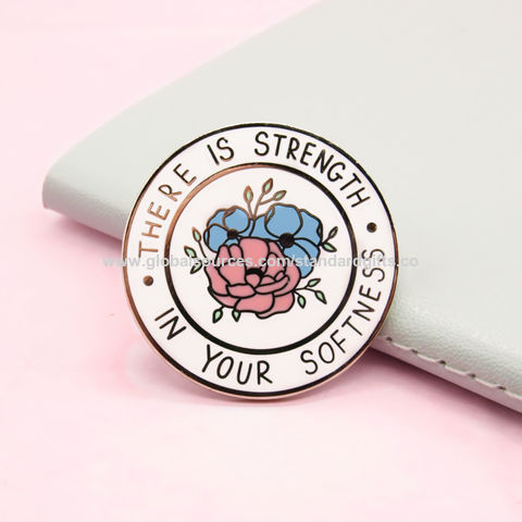 Am I Ok Pink Cat Cute Enamel Pin Funny Hard Lapel Badge For Bag