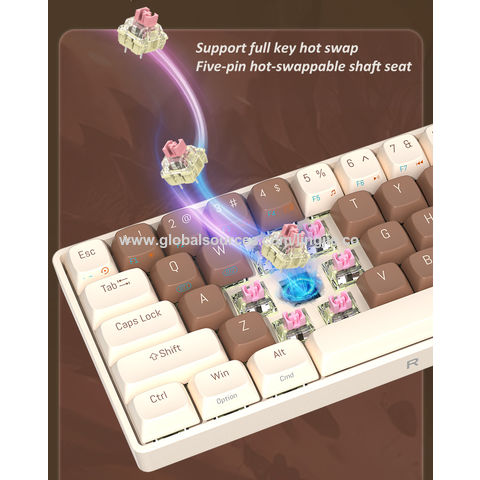 Clavier kawaii mécanique gaming rose