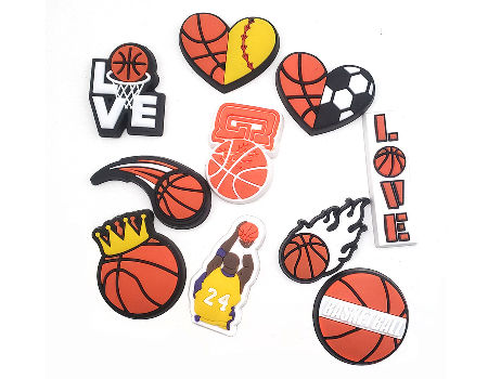 Buy Wholesale China Croc Charms New Arrival Basketball Theme