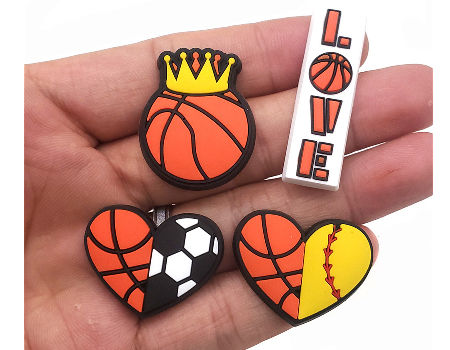 Wholesale New Design Custom Croc Charms Basketball Team Football  Accessories PVC Shoe Charms From Croc_charms_2021, $0.14