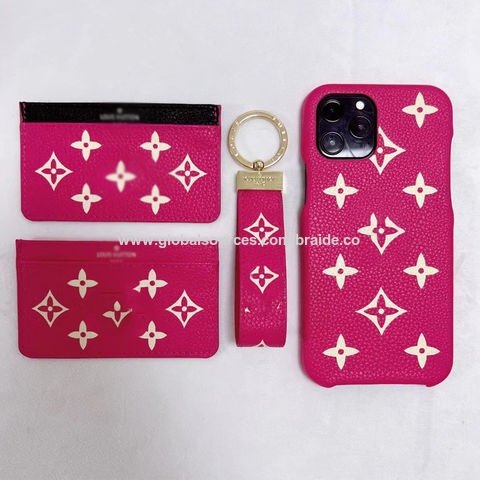 Buy Wholesale China Designer 1:1 Quality Leather Case For Iphone 7-14 Pro  Max Cover With Card Holder Keychain For Lv & Lv at USD 3.23