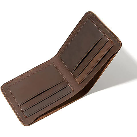 Portefeuille Long en Cuir Personnalisé pour Homme, Portefeuilles en Cuir Véritable pour Hommes avec Porte-Monnaie, Cadeau