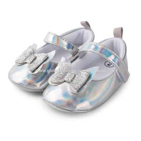 Sapatos de Vestir Estilo Bailarina Mary Jane com Laço para Bebés/Crianças - Calçado Infantil Formal