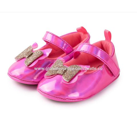 Sapatos de Vestir Estilo Bailarina Mary Jane com Laço para Bebés/Crianças - Calçado Infantil Formal