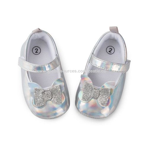 Sapatos de Vestir Estilo Bailarina Mary Jane com Laço para Bebés/Crianças - Calçado Infantil Formal