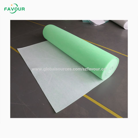 Material de filtro de alto rendimiento filtro de aire materia prima lavable filtro de fibra de vidrio