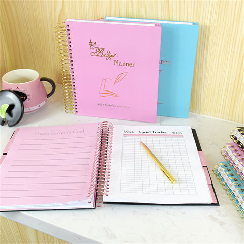 Pink Hardcover Notebook Journal with Pen Set - Cute Spiral