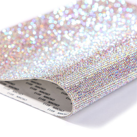 Feuille de maille de strass thermocollants en verre cristal de 2 mm, pâte pour vêtements et accessoires de traitement, fabrication DIY