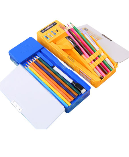 Buy Wholesale China Manufacturer Wholesale Blue Trendy Small Pencil Case  With Compartments For Kids Custom High Quality & Pencil Case at USD 1.56