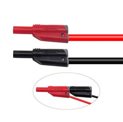 Cleqee BNC Male To Dual 4mm Stackable Banana Plug Test Lead – 120cm For Oscilloscope