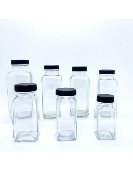 Mosteb Clear Glass French Square Bottles with Cap - Buy beverage bottle  250ml, glass beverage bottle, glass bottle 300ml beverage Product on Mosteb  Bottle & Packaging丨Glass Bottles, Glass Jars and Custom Design