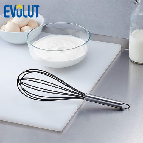 Mini Silicone Stainless Steel Whisks Egg Beater For Blending Whisking  Beating Stirring Milk Frother Cooking Baking