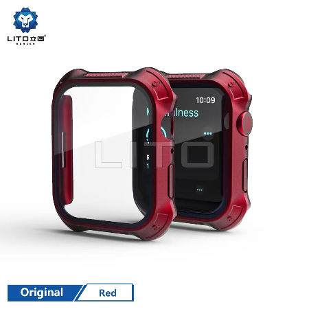 Buy Wholesale China Lito Rock Design Red Color Watch Case With Screen  Protector For Apple Watch 7 41m 45mm & Apple Watch Cases at USD 1.45 |  Global Sources