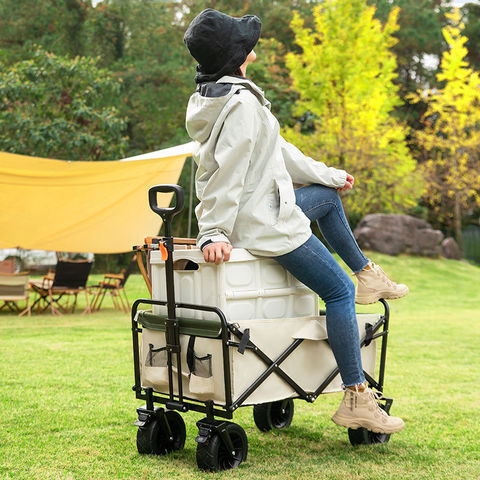 Fábrica de carros plegables de jardín con cochecito de mano utilitario  personalizado en China