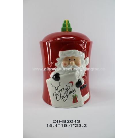 Buy Wholesale China Ceramic Christmas Cookie Jar & Cookie Jars at USD 1.5