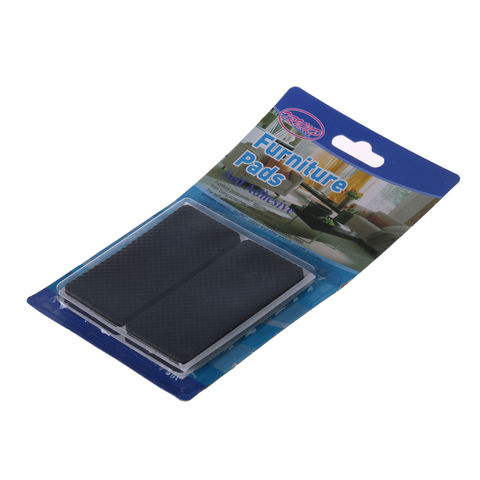 Lot de 8 patins en feutre carrés auto-adhésifs antidérapants en EVA pour meubles, 38*38mm