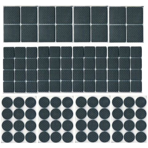Lot de 8 patins en feutre carrés auto-adhésifs antidérapants en EVA pour meubles, 38*38mm