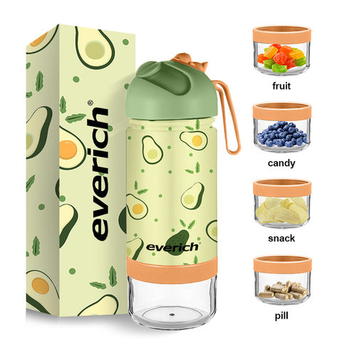 Buy Wholesale China 14oz Water Bottle Kids Bottles With Snack Jar