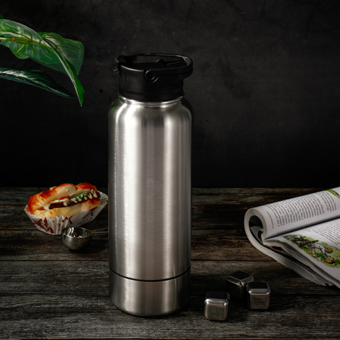 Sturdy Multifunction Copper Stainless Steel Water Bottle with Straw Lid  From China White Tumblers Stainless Steel - China Vacuum Sports Bottle and  Metal Straw Water Bottle price