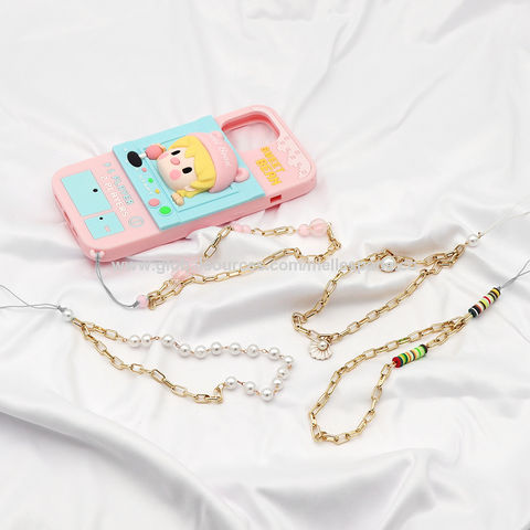 Buy Wholesale China Pearl Shell Clay Beads Diy Cell Phone Case Chain Mobile  Phone Strap Phone Charm Phone Chain Metal & Phone Case Chain at USD 1.1