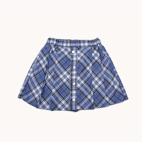 Moda twd plaid culotte plisado nuevo pantalón culotte ropa para niños medio culotte