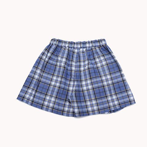 Moda twd plaid culotte plisado nuevo pantalón culotte ropa para niños medio culotte