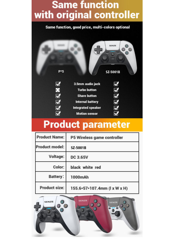 Buy Wholesale China Ps5 Joypad Wireless Game Controller 3rd Party