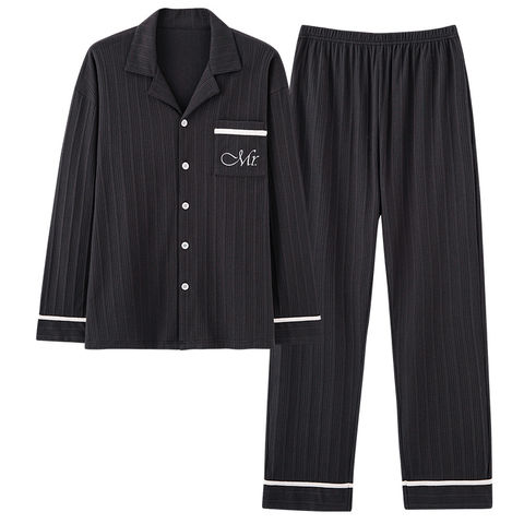 Luxury Pajama suit Satin Silk Pajamas Sets Couple Sleepwear Family Pij –  BluePink Lingerie