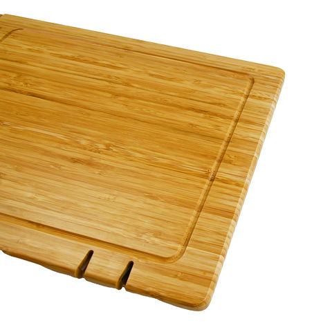 Round wooden chopping board cutting serving pizza solid wood 40 cm - RAW