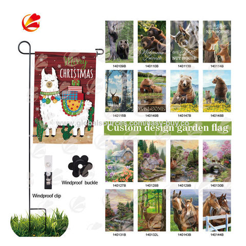 Banderas Decorativas de Temporada para Fiestas, Banderas de Jardín Decorativas Personalizadas, Banderas de Jardín