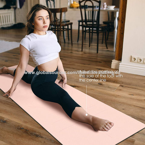 ioga - TPE Exercício Yoga Mat Pilates Mat - Tapete antiderrapante