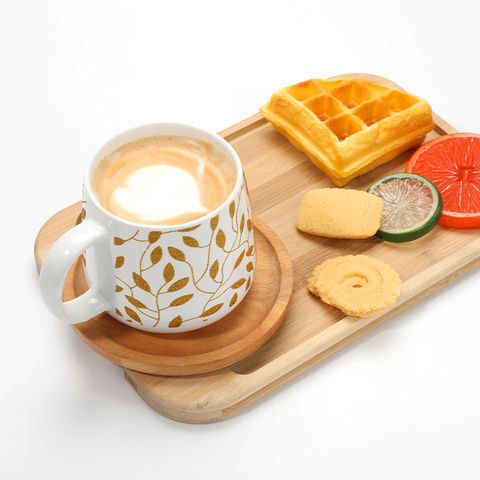 Factory Direct Sales Breakfast Mugs Ceramic Mugs with Lids Spoons