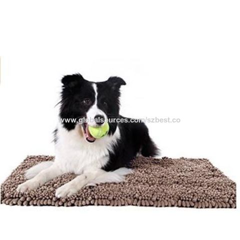 Absorbent Dog Food Mat, Non Slip Rubber Back, Boho Placemats