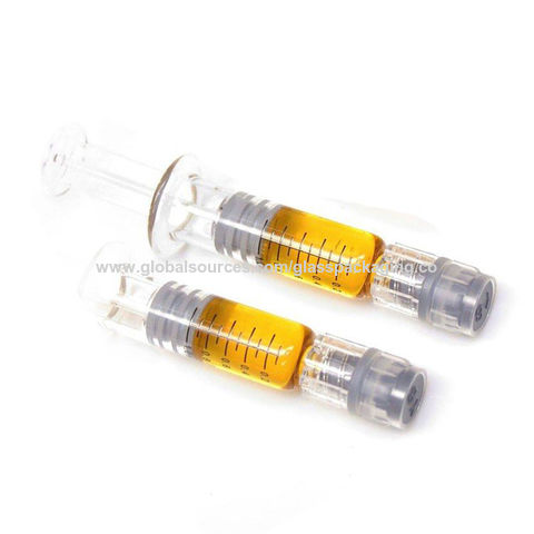 1 Pack (Single) Borosilicate Glass Syringe - 1ml Syringe, Heat Resistant  Luer Lock Syringe for Labs - Glue Syringe for Use With Liquids, Glue, Oils