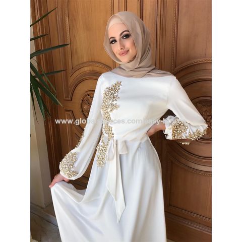 Women Abaya Muslim Dress hijab Long Sleeve Maxi Islamic Jilbab Arab Dubai  Gowns
