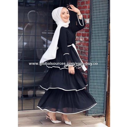 Achetez en gros V tements Islamiques Femmes Casual Kaftan Abaya