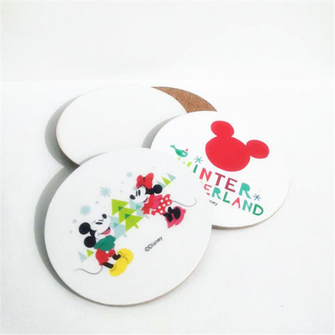 Mickey & Minnie Wood Coaster