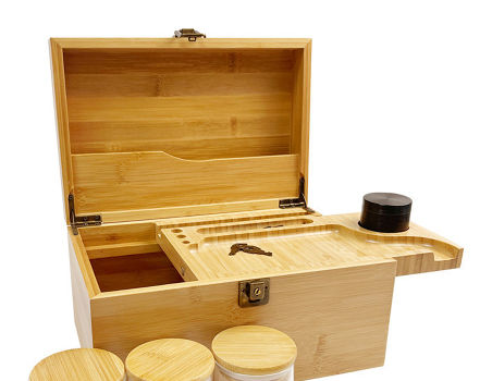 Weed Stash Box Storage Herb Tobacco Wooden Rolling Tray Smell Proof With Lock  Combo Kit $7.9 - Wholesale China Bamboo Stash Box at factory prices from Sanming  City Hanhe Handicrafts Co., Ltd.